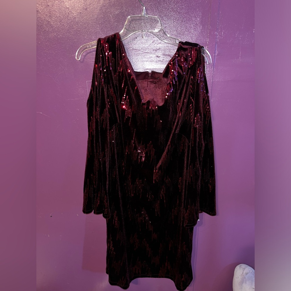 Jessica Howard 20W Burgundy dress